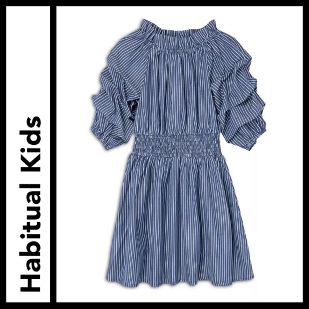 NWOT Habitual kid Striped Smocked Waist Dress